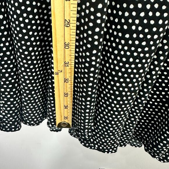 Torrid‎ Fit Flare Dress Women 1 Polka Dot Short Sleeve Retro Cottagecore Pin Up - Picture 3 of 7